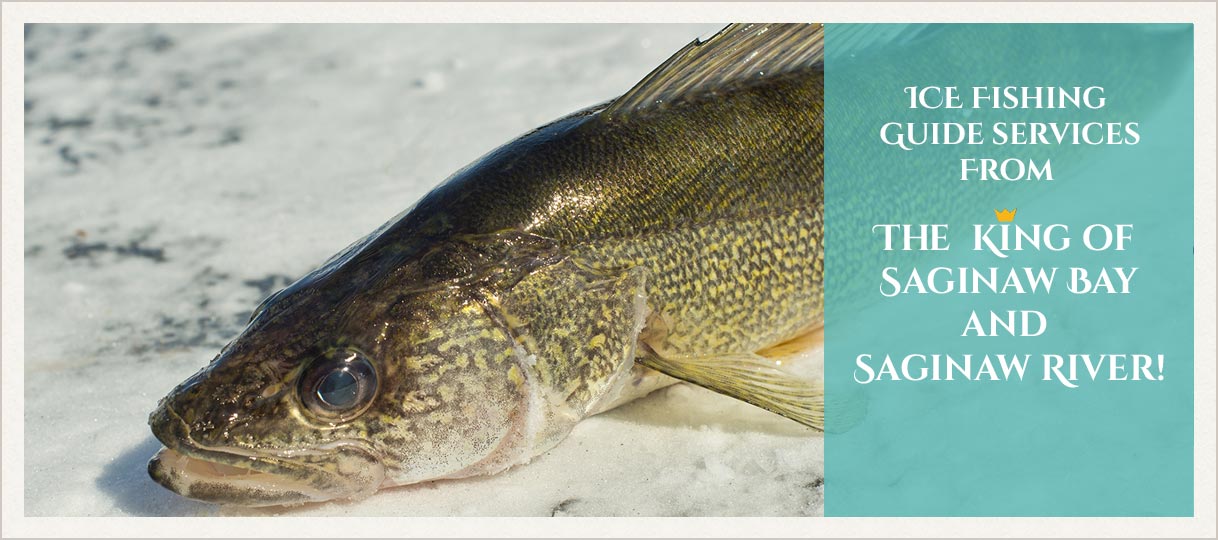 Walleye King Ice Fishing Guide Saginaw Bay or River Ice Fishing Guides Saginaw Bay